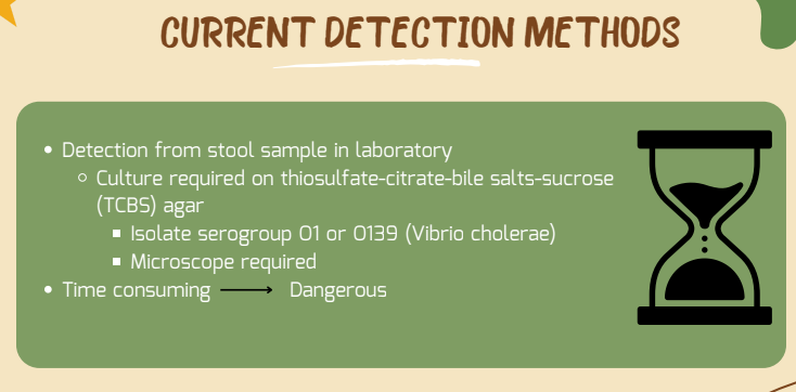 Cholera detection problems