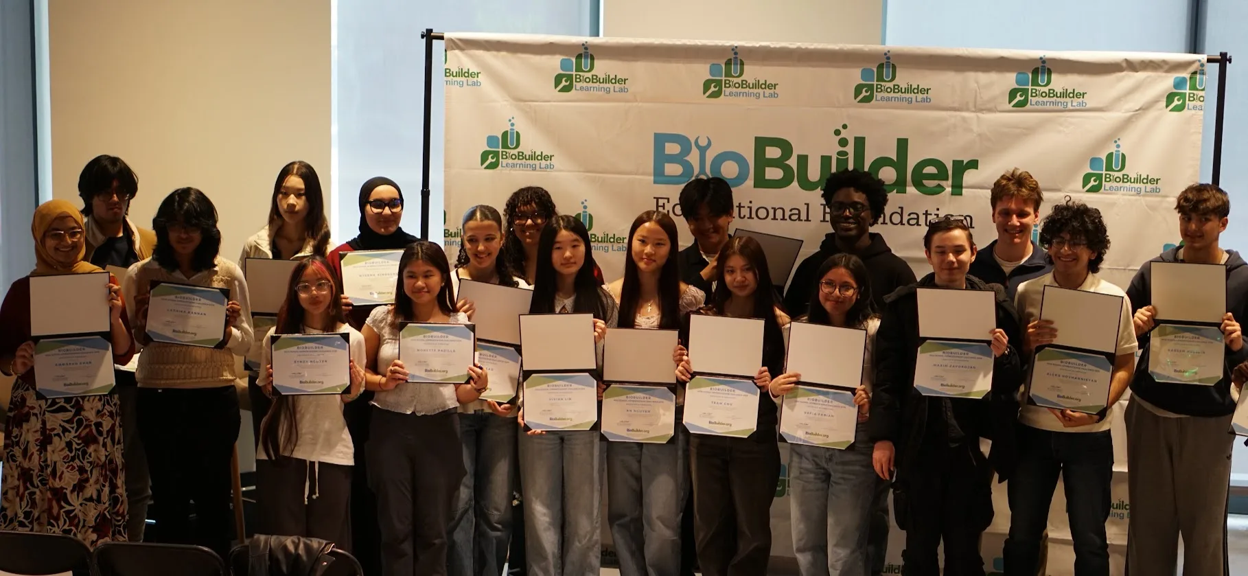Certificates group photo
